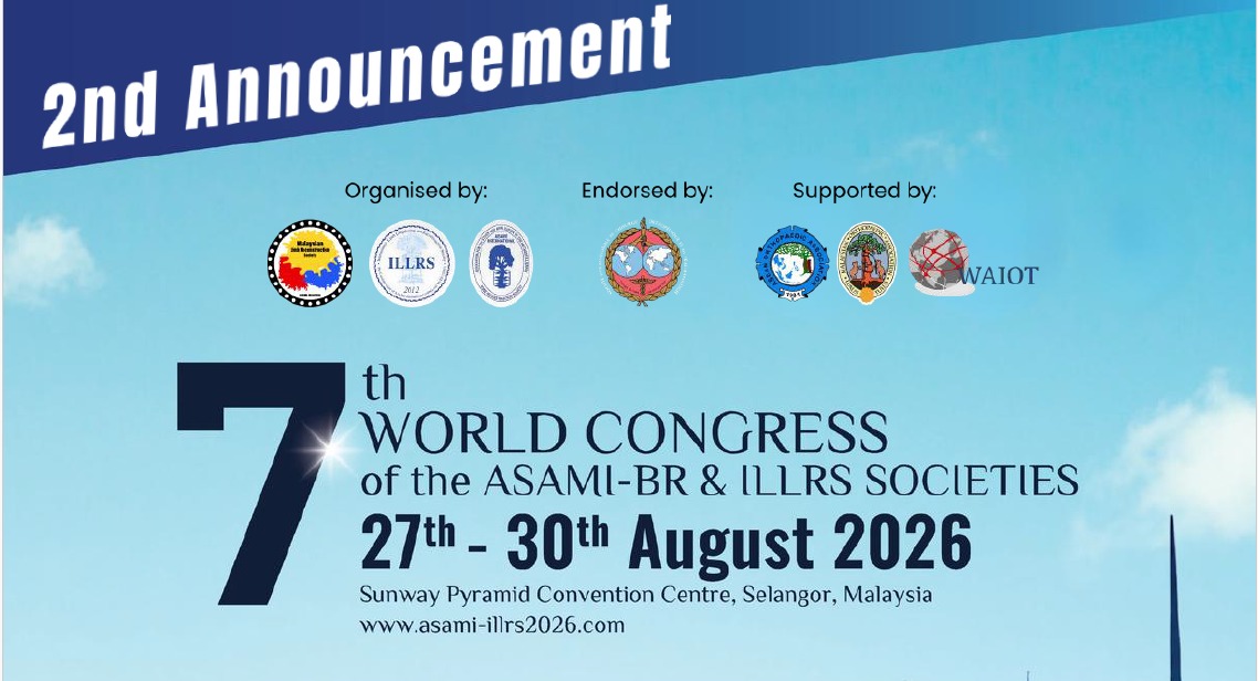 7th World Congress of the ASAMI-BR and ILLRS Societies 2026 Malaysia Announcement Poster